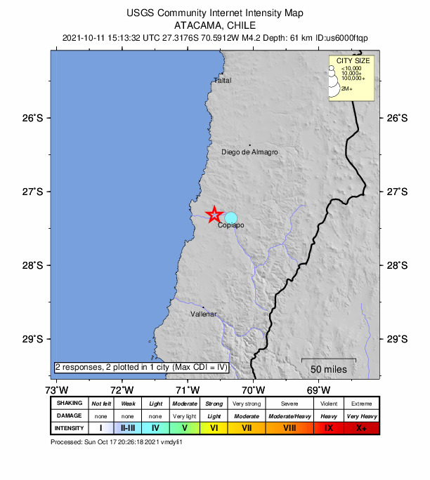 Did You Feel It? map: shaking reported by the public
