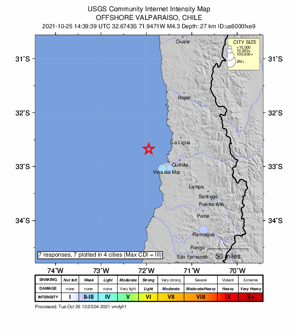 Did You Feel It? map: shaking reported by the public