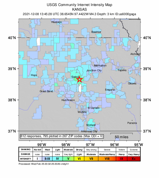 Did You Feel It? map: shaking reported by the public