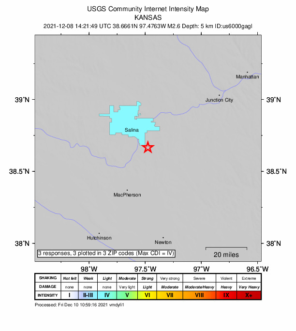 Did You Feel It? map: shaking reported by the public