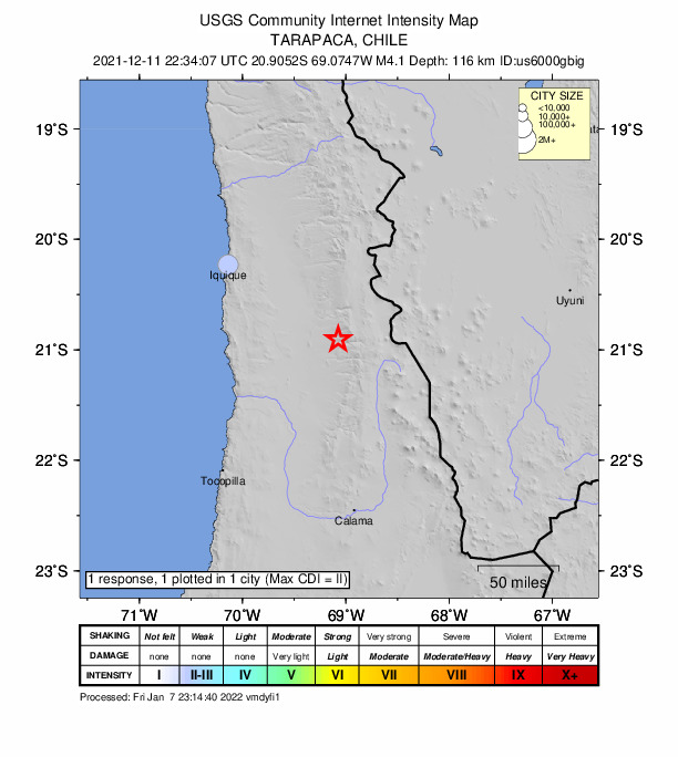 Did You Feel It? map: shaking reported by the public