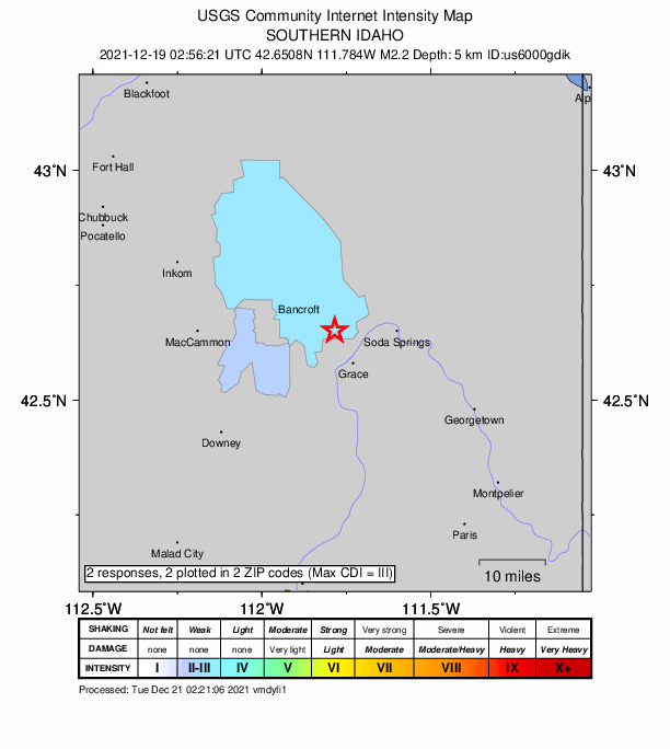 Did You Feel It? map: shaking reported by the public
