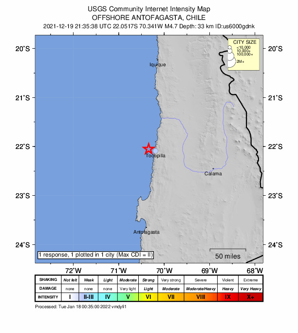 Did You Feel It? map: shaking reported by the public