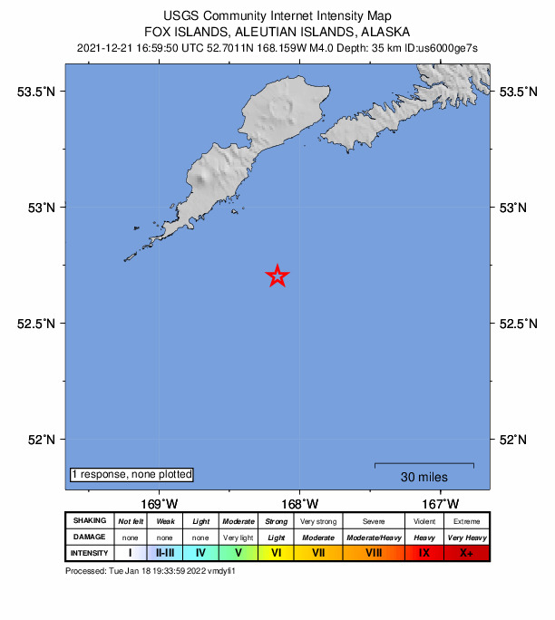 Did You Feel It? map: shaking reported by the public