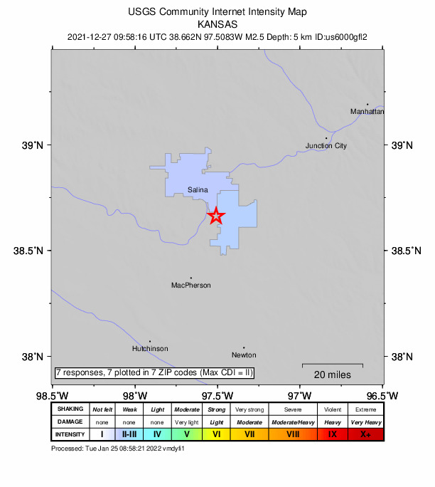 Did You Feel It? map: shaking reported by the public