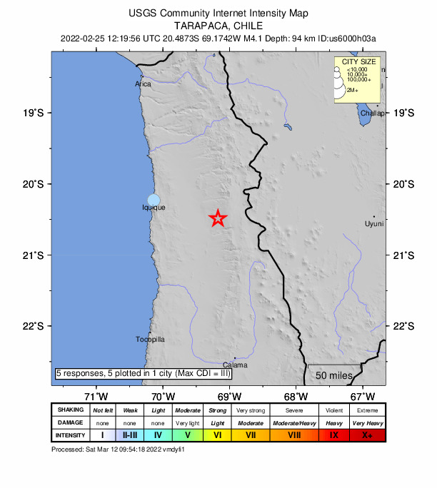 Did You Feel It? map: shaking reported by the public