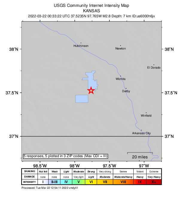 Did You Feel It? map: shaking reported by the public