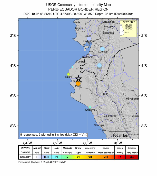 Did You Feel It? map: shaking reported by the public