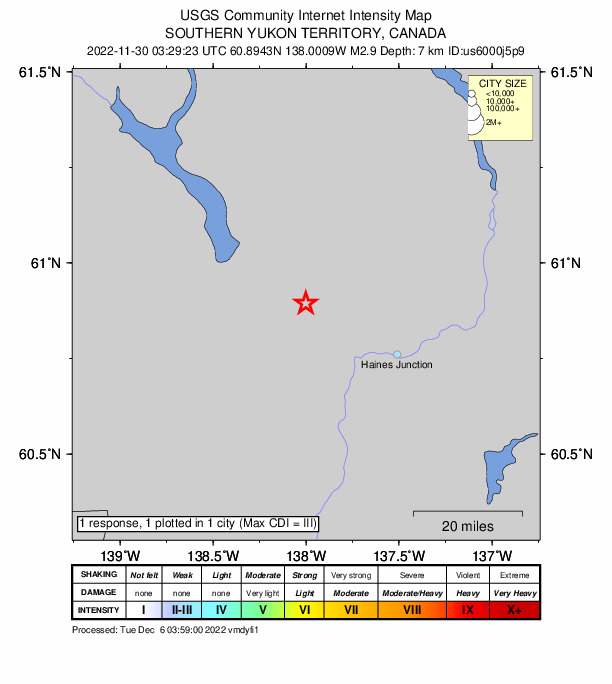Did You Feel It? map: shaking reported by the public
