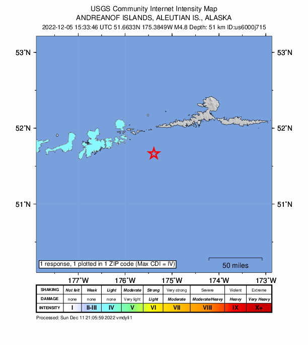 Did You Feel It? map: shaking reported by the public