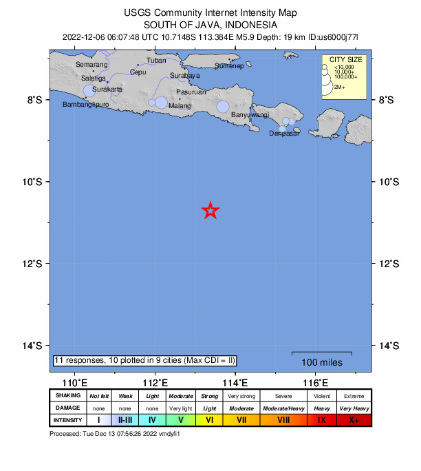 Did You Feel It? map: shaking reported by the public