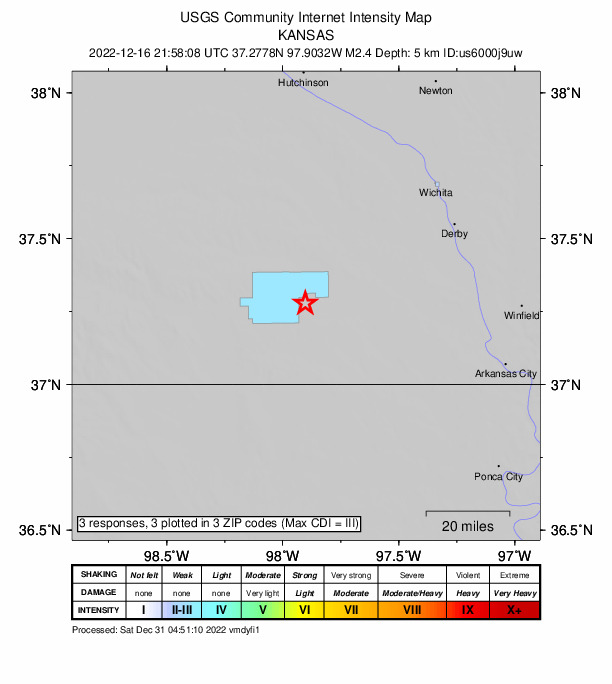 Did You Feel It? map: shaking reported by the public