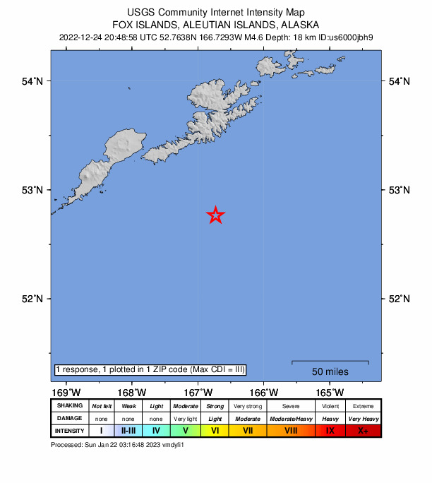 Did You Feel It? map: shaking reported by the public