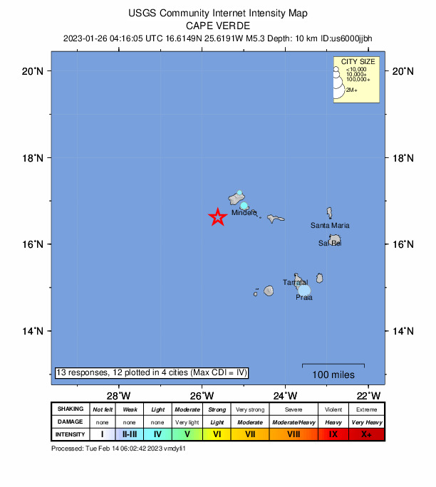 Did You Feel It? map: shaking reported by the public