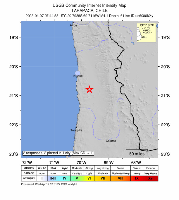 Did You Feel It? map: shaking reported by the public