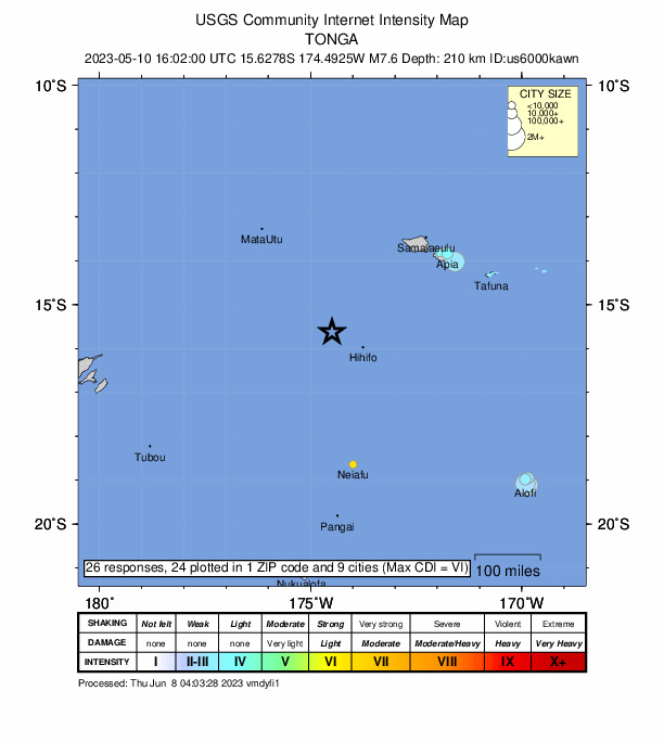 Did You Feel It? map: shaking reported by the public