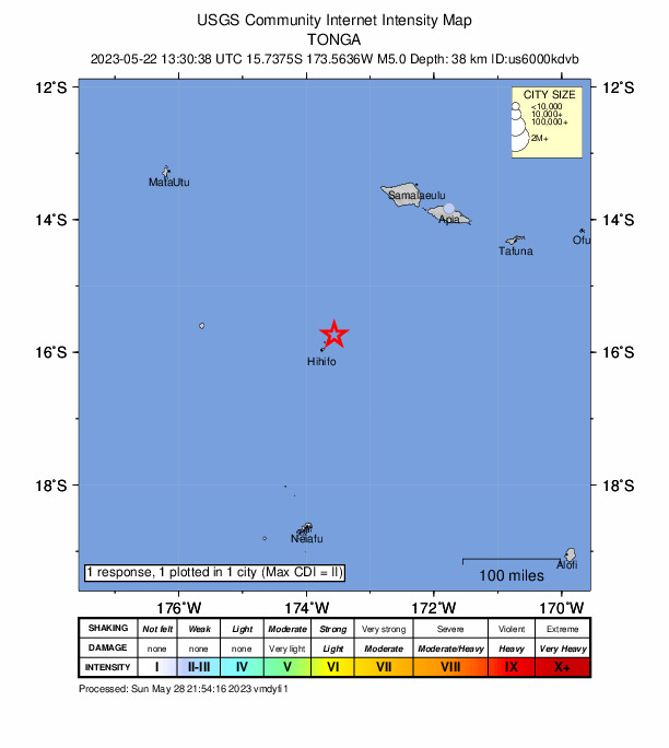 Did You Feel It? map: shaking reported by the public