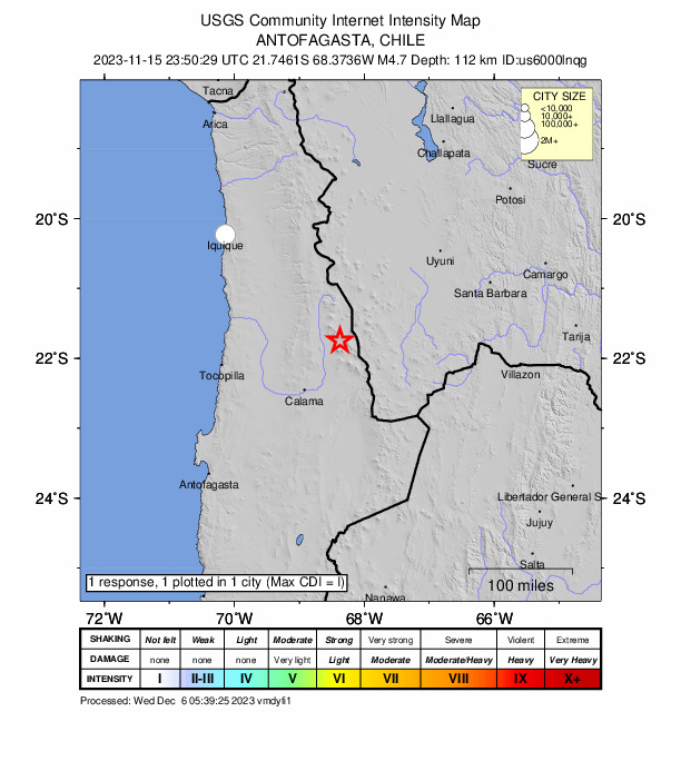 Did You Feel It? map: shaking reported by the public