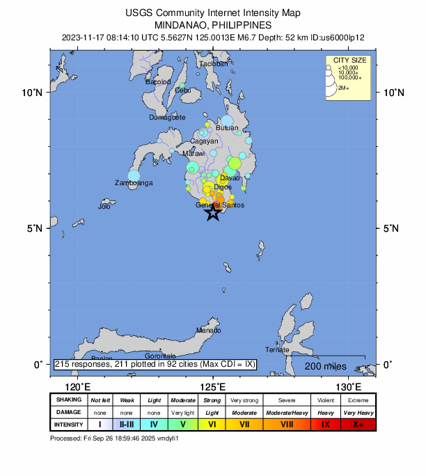 Did You Feel It? map: shaking reported by the public