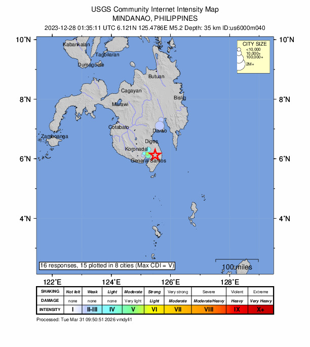 Did You Feel It? map: shaking reported by the public