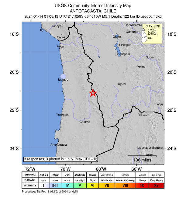 Did You Feel It? map: shaking reported by the public