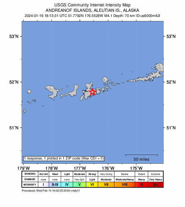 Did You Feel It? map: shaking reported by the public