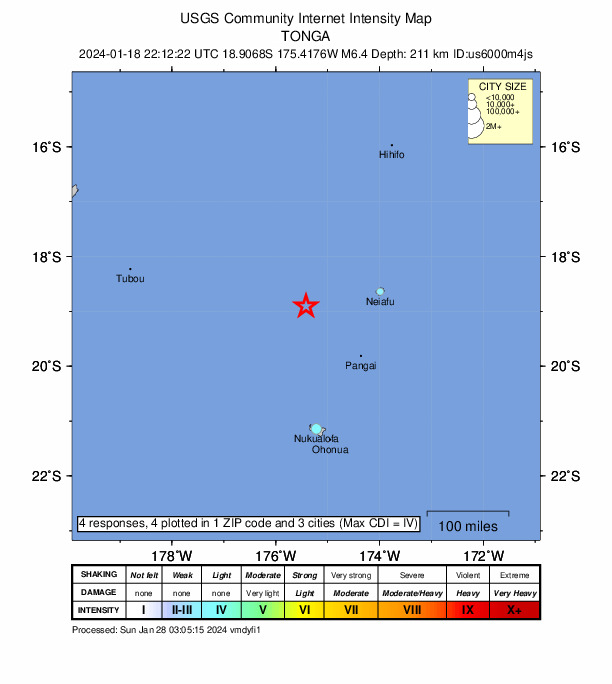 Did You Feel It? map: shaking reported by the public