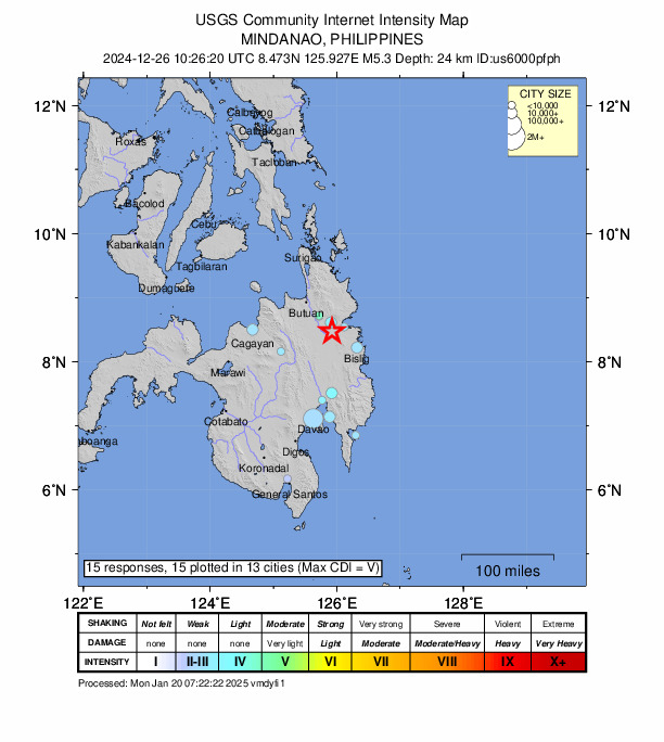 Did You Feel It? map: shaking reported by the public
