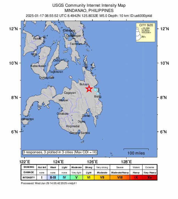 Did You Feel It? map: shaking reported by the public