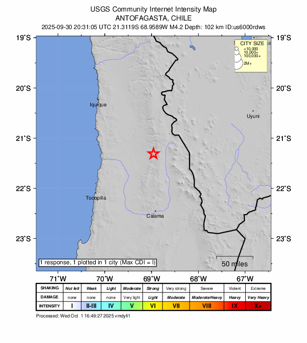 Did You Feel It? map: shaking reported by the public