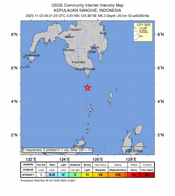 Did You Feel It? map: shaking reported by the public