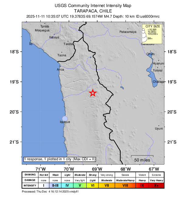Did You Feel It? map: shaking reported by the public