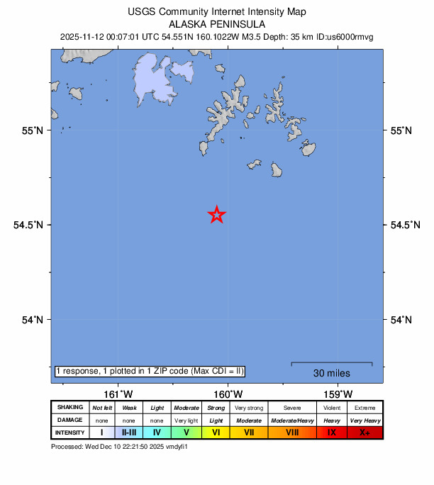Did You Feel It? map: shaking reported by the public