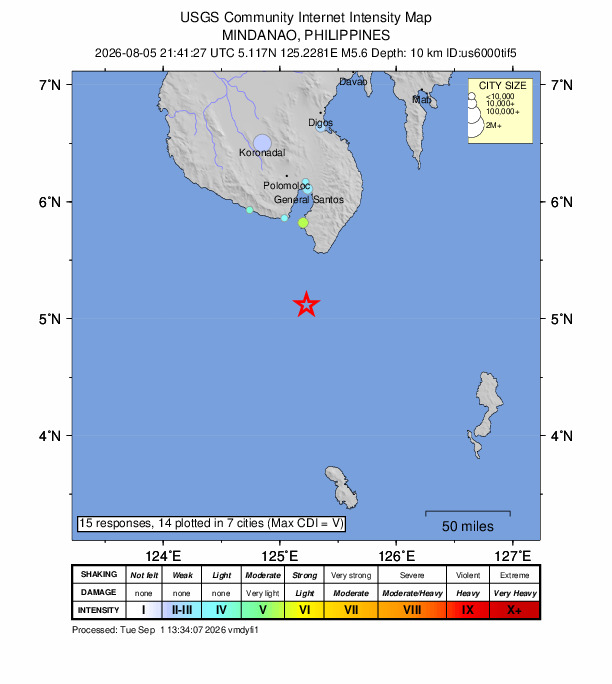 Did You Feel It? map: shaking reported by the public