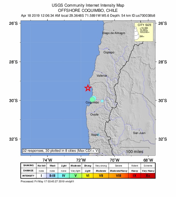 Did You Feel It? map: shaking reported by the public