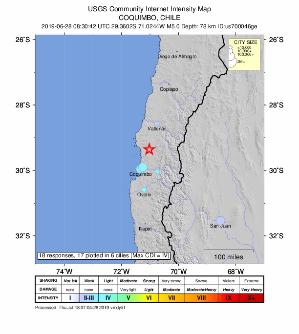 Did You Feel It? map: shaking reported by the public