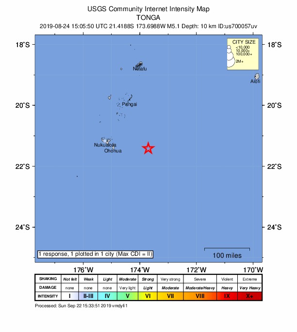 Did You Feel It? map: shaking reported by the public