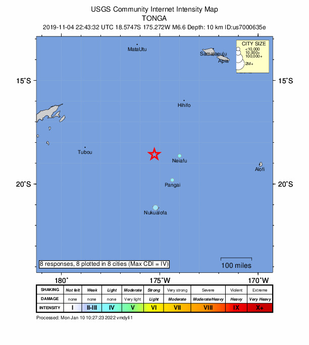 Did You Feel It? map: shaking reported by the public