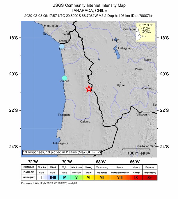 Did You Feel It? map: shaking reported by the public