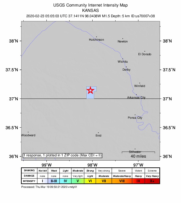 Did You Feel It? map: shaking reported by the public