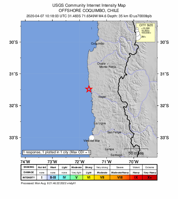 Did You Feel It? map: shaking reported by the public