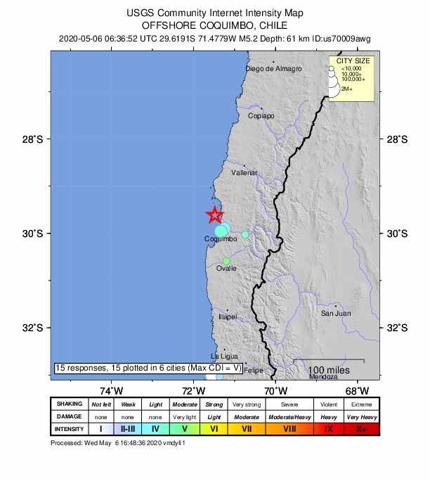 Did You Feel It? map: shaking reported by the public