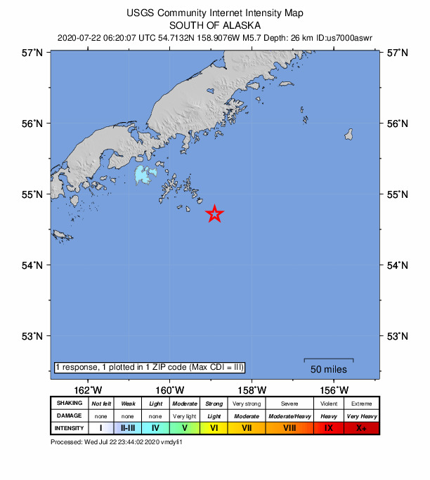Did You Feel It? map: shaking reported by the public