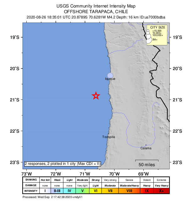 Did You Feel It? map: shaking reported by the public