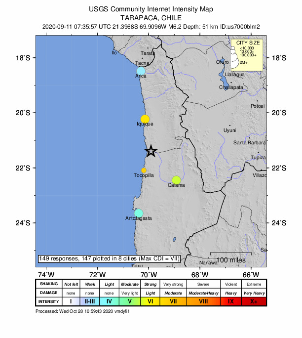 Did You Feel It? map: shaking reported by the public