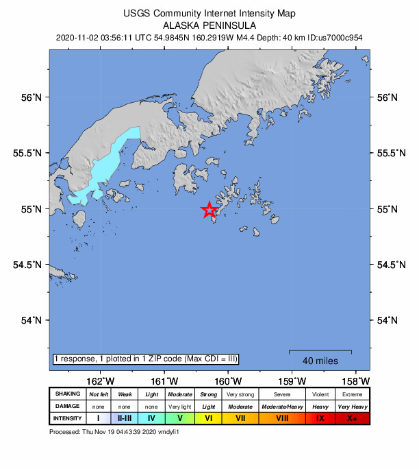 Did You Feel It? map: shaking reported by the public