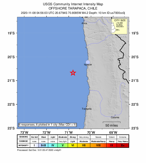 Did You Feel It? map: shaking reported by the public