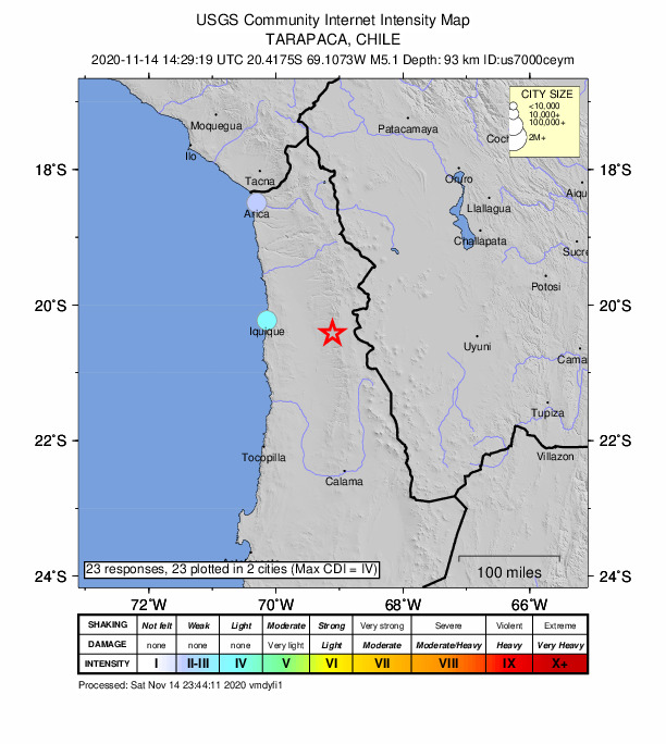 Did You Feel It? map: shaking reported by the public