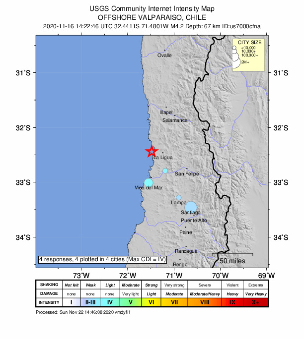 Did You Feel It? map: shaking reported by the public