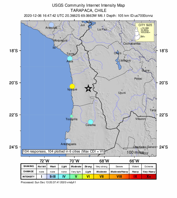 Did You Feel It? map: shaking reported by the public